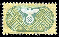 Nazi Disability Insurance Stamp 480pf Revenue